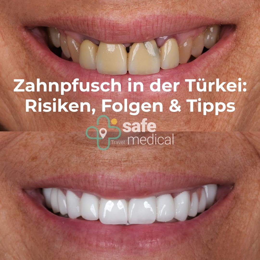 Türkei-Zähne schiefgelaufen
